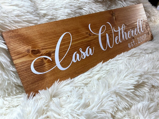 Home Decor Personalized Wood Sign for the Home
