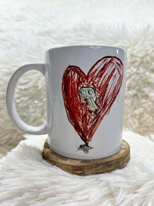 Mug Custom Child's Drawing Coffee Mug, Mom Gift