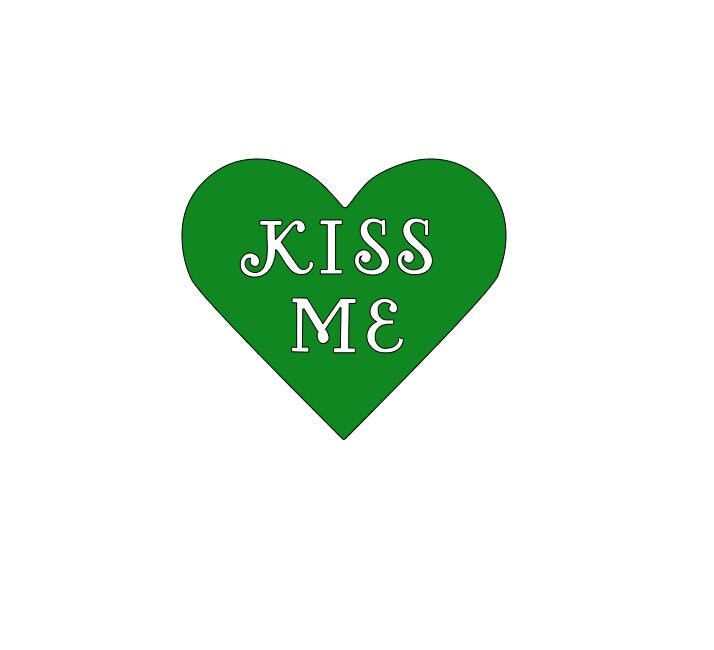 Decal Kiss Me Decal St. Patrick's Day