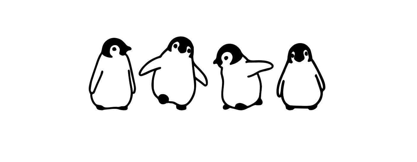 Decal Penguin Group Die Cut Vinyl Decal