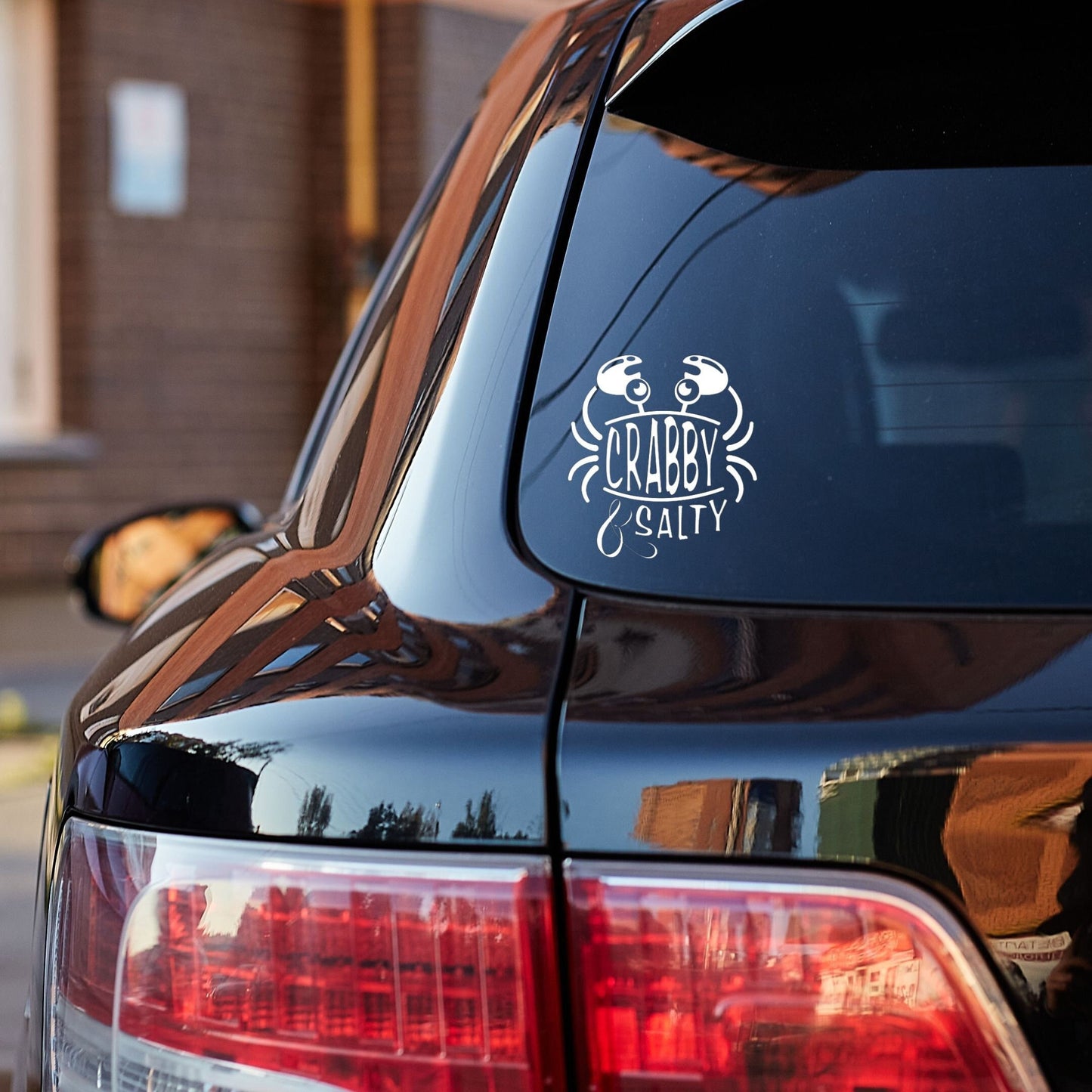 Decal Crabby and Salty Die Cut Vinyl Decal